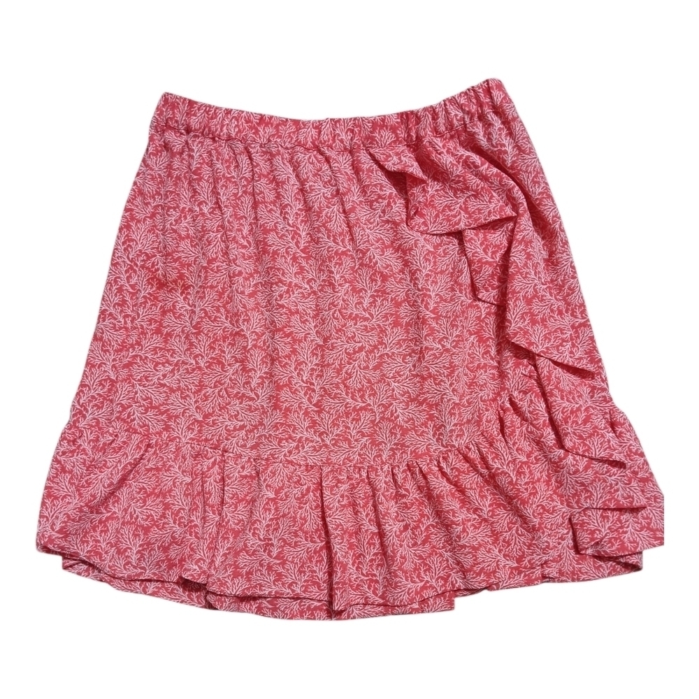 Michael Kors Ruffle Hem Faux Wrap Skirt
